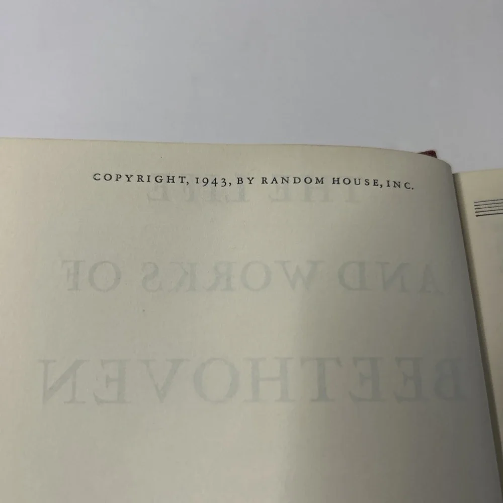 John N. Burk THE LIFE AND WORKS OF BEETHOVEN Modern Library Hardcover 241